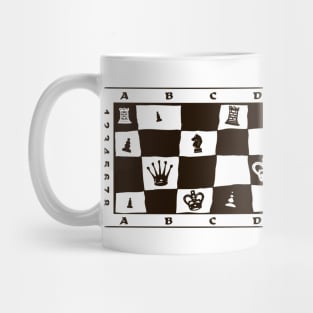 Black & White Chess Design. Best gift idea for chess lovers Mug